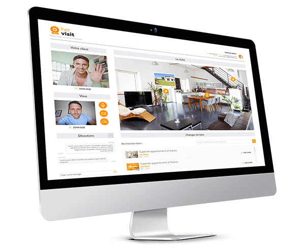 écran visite virtuelle