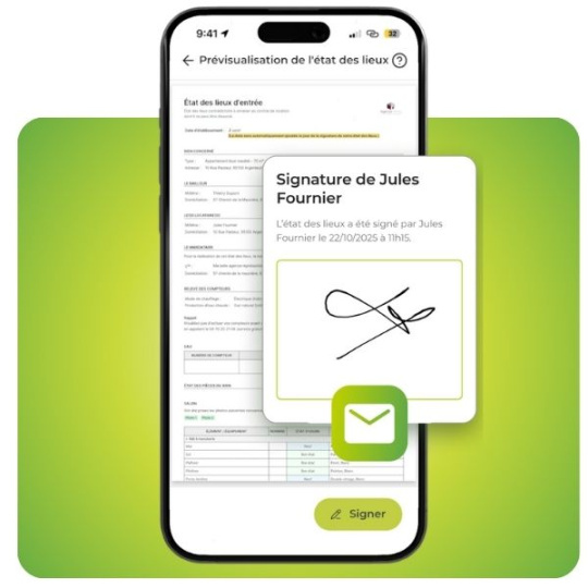 Du début à la fin de la visite, étalok facilite vos constats