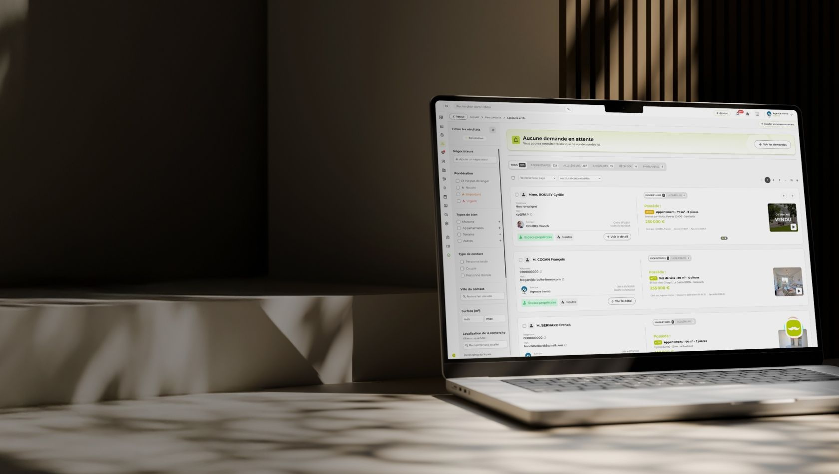 Gérer ses contacts avec le logiciel de transactions Hektor