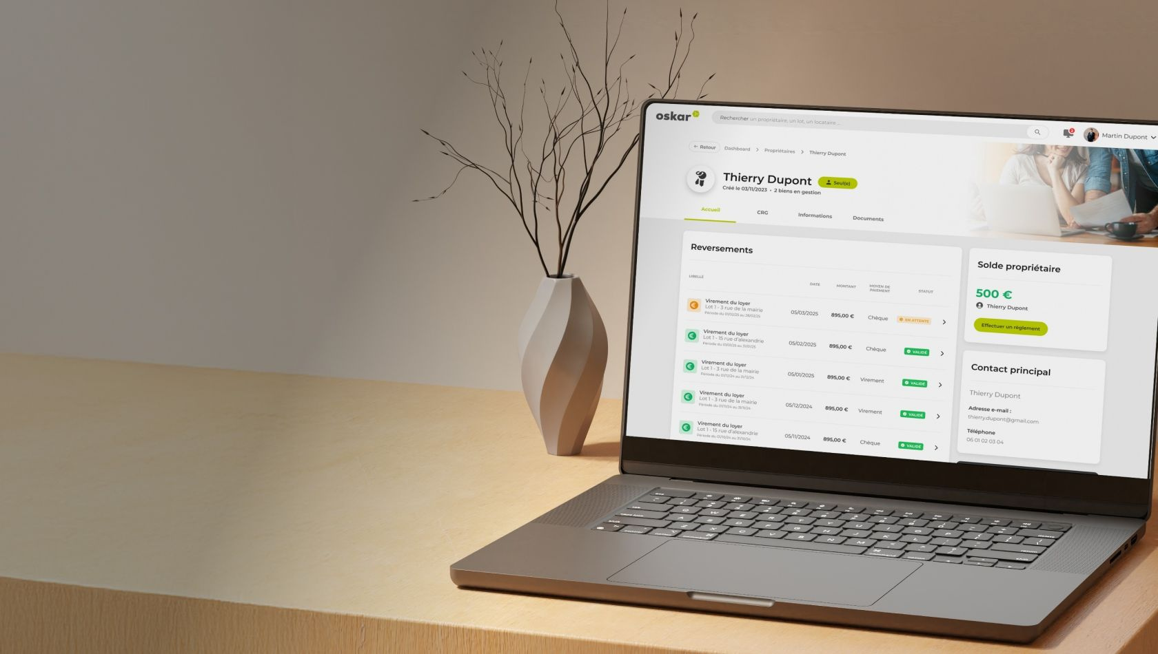 Gérez votre portefeuille clients avec le logiciel de gestion locative Oskar
