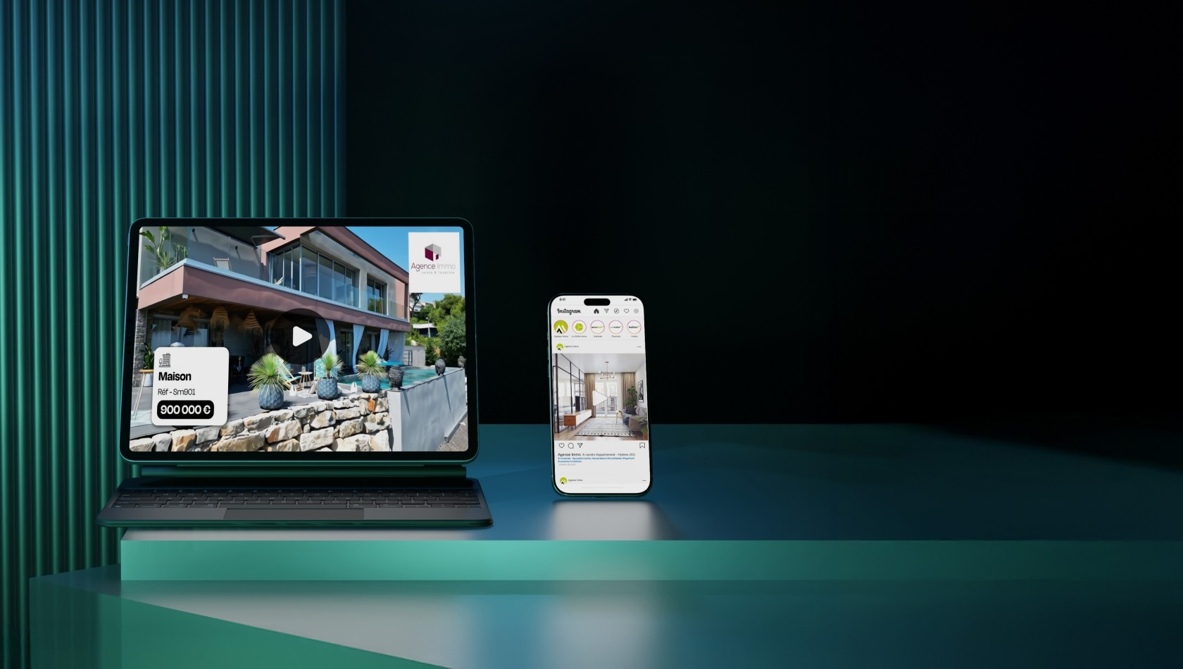 SpotvidéoTM collecte les données, photos et descriptifs de vos biens puis les met en valeur dans une vidéo percutante & personnalisée