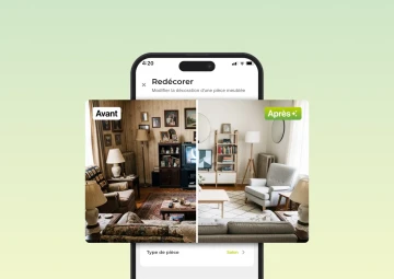Avant après homestaging virtuel immobilier