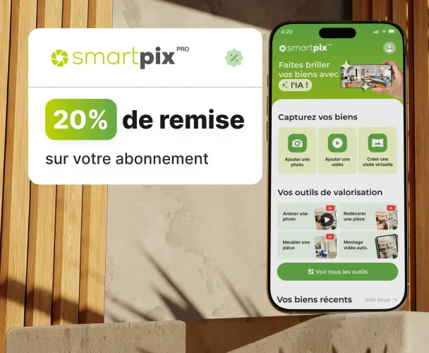 Remise pour adhérents SOCAF sur application de homestaging professionnelle