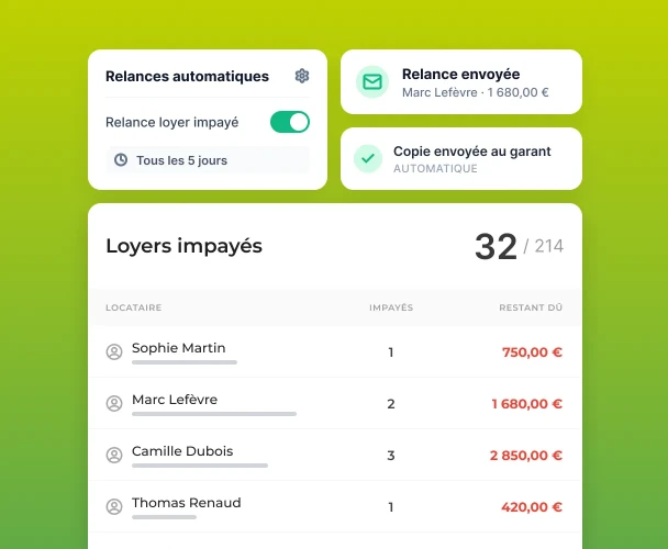 Suivi des impayés et relance dans Oskar