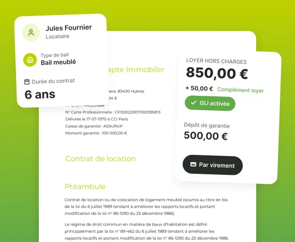Contrat de location dans Oskar