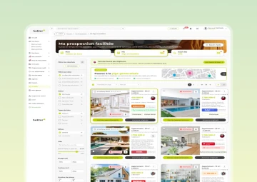 Interface de pige immobilière dans Hektor