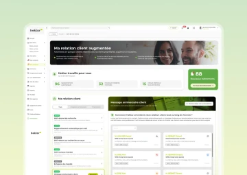 Interface CRM immobilier Hektor