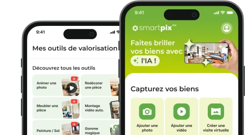 Interface application homestaging smartpix Pro