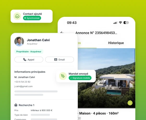 Fonctionnalités de l'application mobile Hektor