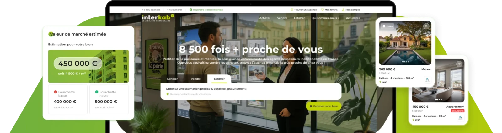Page d'accueil du site interkab.com