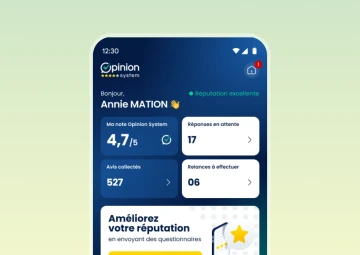 Application Opinion System pour gestion des avis clients