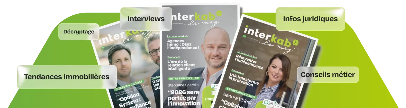 3 premières éditions du magazine interkab