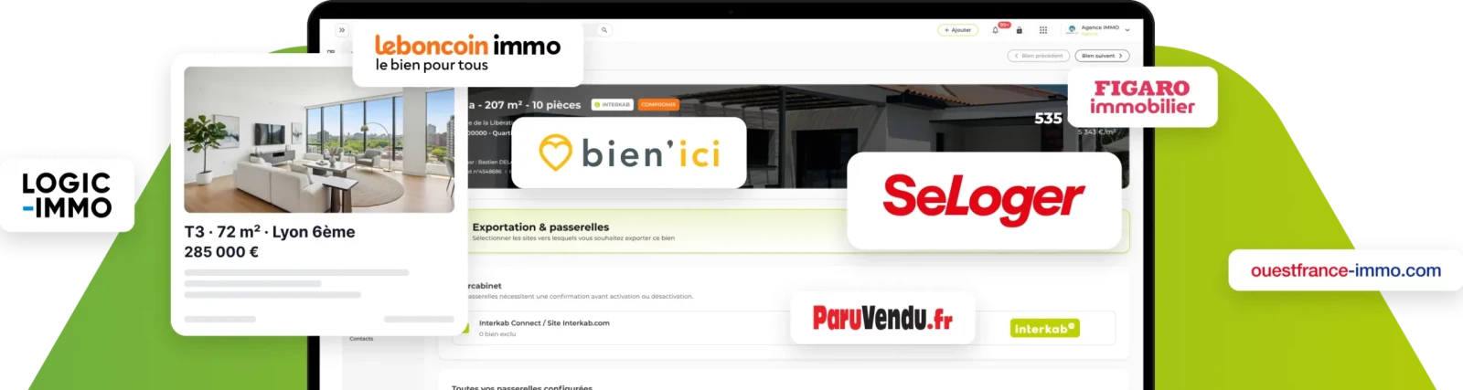 Interface de gestion des passerelles vers les portails dans Hektor