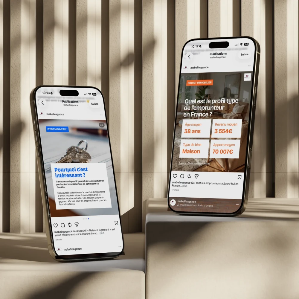 Post de réseaux sociaux pour agence immobilière