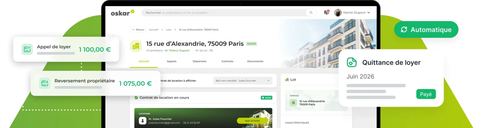 Gestion des loyers et quittance de loyers avec logiciel de gestion locative