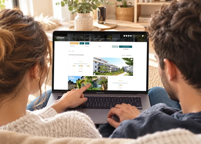 Couple cherchant un bien immobilier