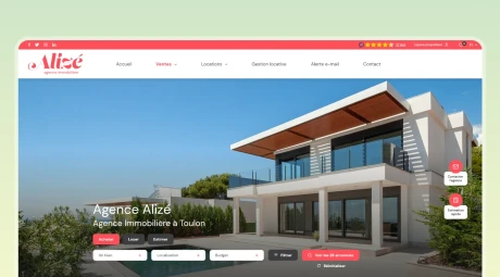 Moteur de recherche sur site immobilier