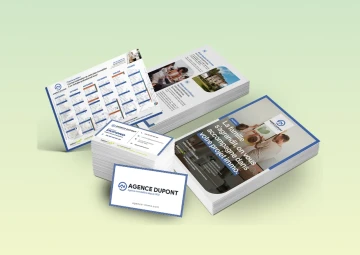 Flyers de prospection personnalisables pour agence immobilière