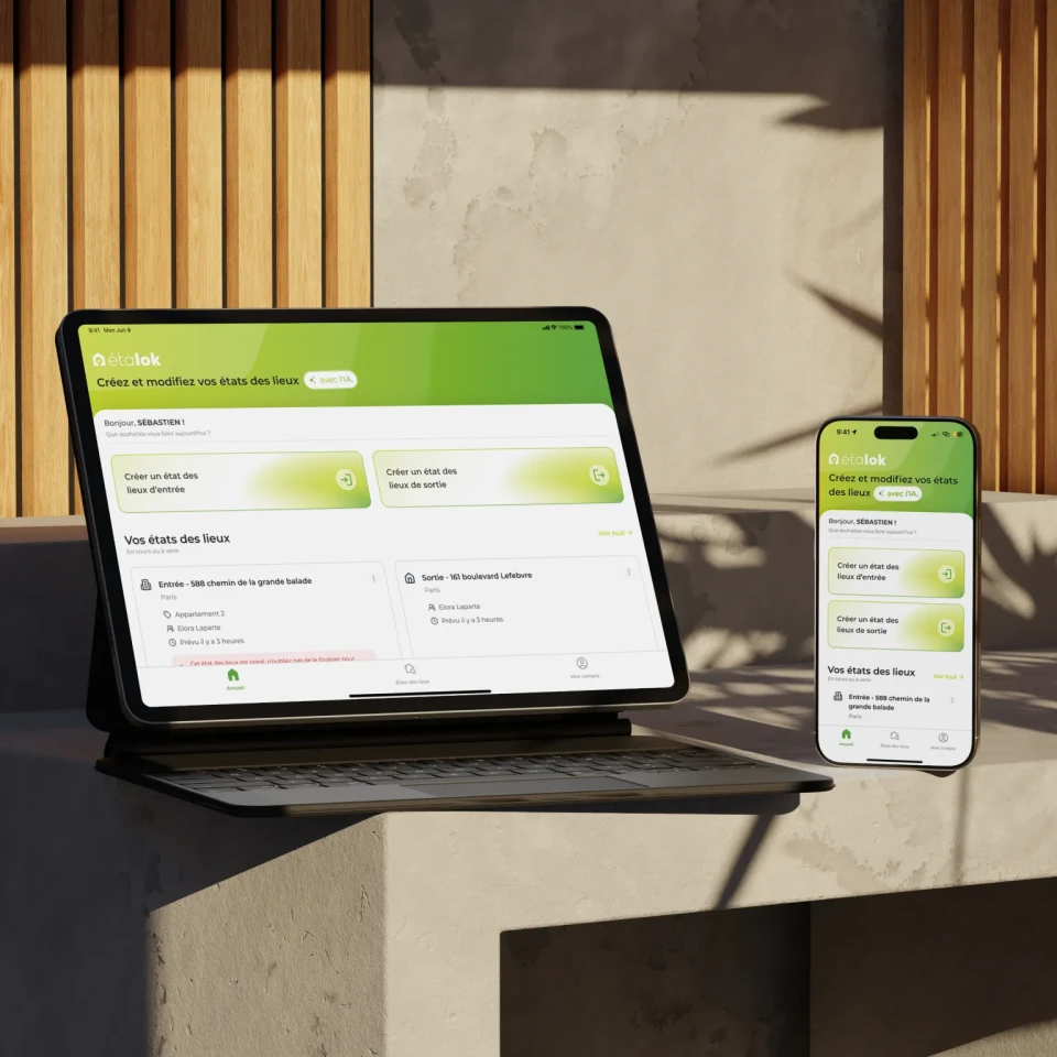 Application d'état des lieux en version tablette et mobile