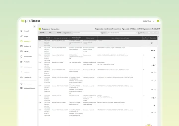 Registre de transaction pour agent immobilier