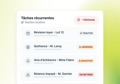 Tâches de gestion locative