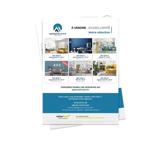 Flyer A5 « Annonce Exclusivité » – Recto/verso