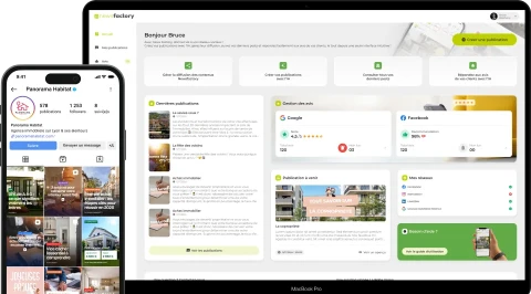 Offre Social Connect Pro pour animer les réseaux sociaux d'une agence immobilière