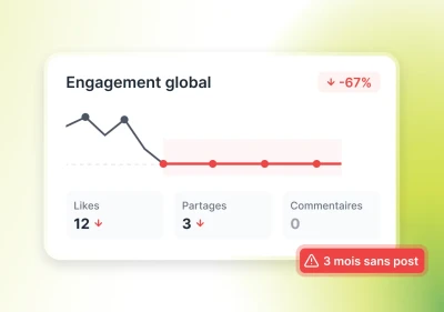 Absence de présence sur les réseaux sociaux pour l'agent immobilier
