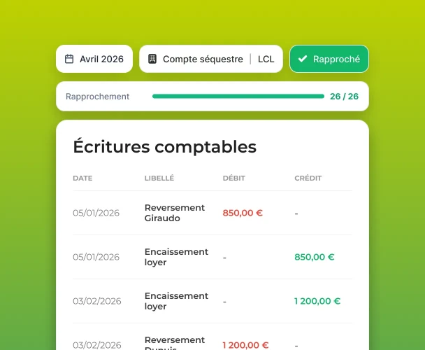 Interface d'écritures comptables