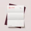 Papier d'entête avec le logo de l'agence immobilière