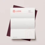 Papier d'entête avec le logo de l'agence immobilière