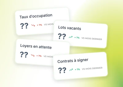 Absence de visbilité sur l'occupation des lots en gestion locative