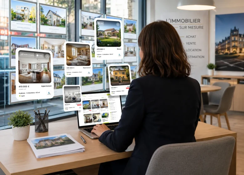 Agent immobilier diffuant ses annonces sur les portails