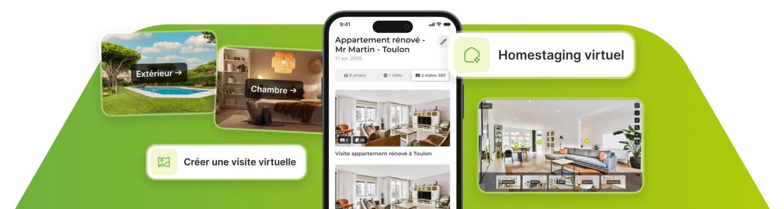 Application de visite virtuelle pour les pros de l'immobilier